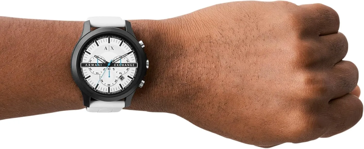 A|X Armani Exchange Chronograph Watch for Men with Stainless Steel, Silicone or Leather Band