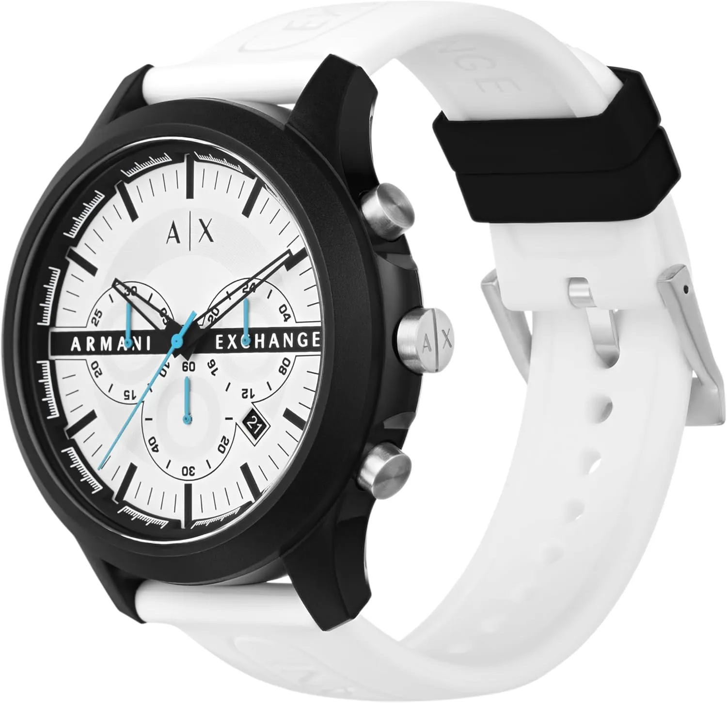 A|X Armani Exchange Chronograph Watch for Men with Stainless Steel, Silicone or Leather Band