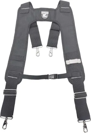 B616 Deluxe Suspender Harness w/Molded Air Channel Shoulder & Neck Padding, Chest Strap & Metal Spring Hooks