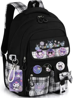 Backpack for Girls Anime Schoolbag Cartoon Backpack Laptop Bookbags