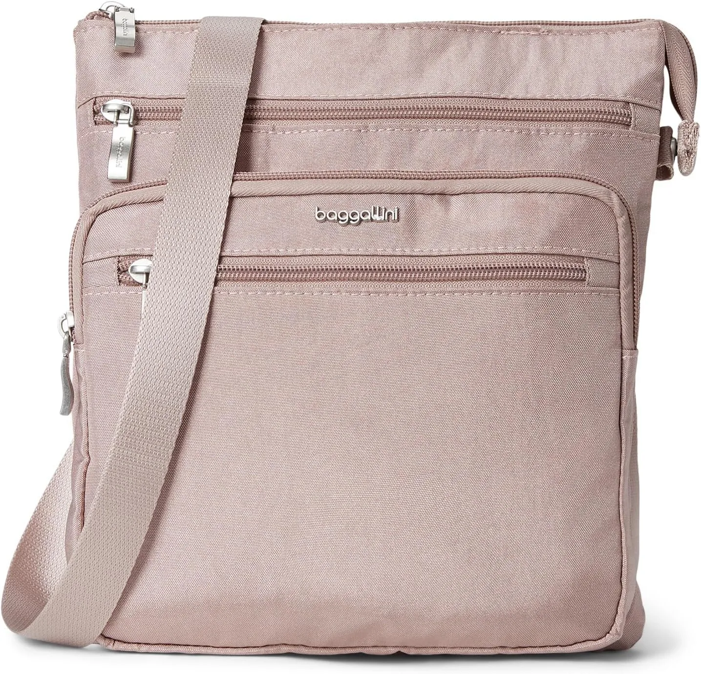 Baggallini Crossbody Bag for Women 10" X 10.7" Lightweight Handbags with RFID Card Slots Interior Divider