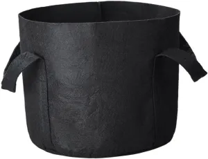 balacoo 5pcs Felt Planting Bag Breathable Plant Grow Bags Round Garden Supplies Insulation Felt Pouch for Outdoor/Indoor Plants