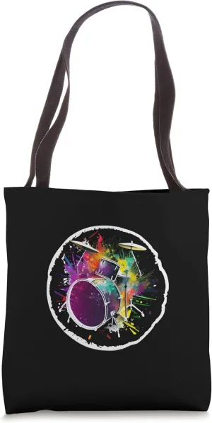 Bass Drum for Bass Drummer Player Musician Bass Drumming Tote Bag