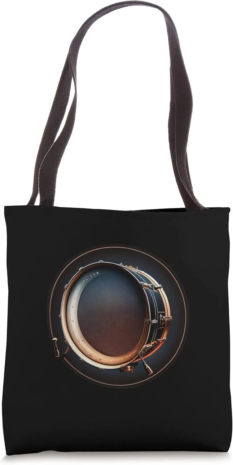 Bass Drum for Bass Drummer Player Musician Bass Drumming Tote Bag