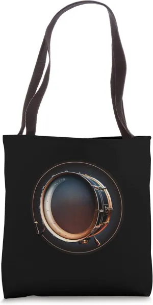 Bass Drum for Bass Drummer Player Musician Bass Drumming Tote Bag