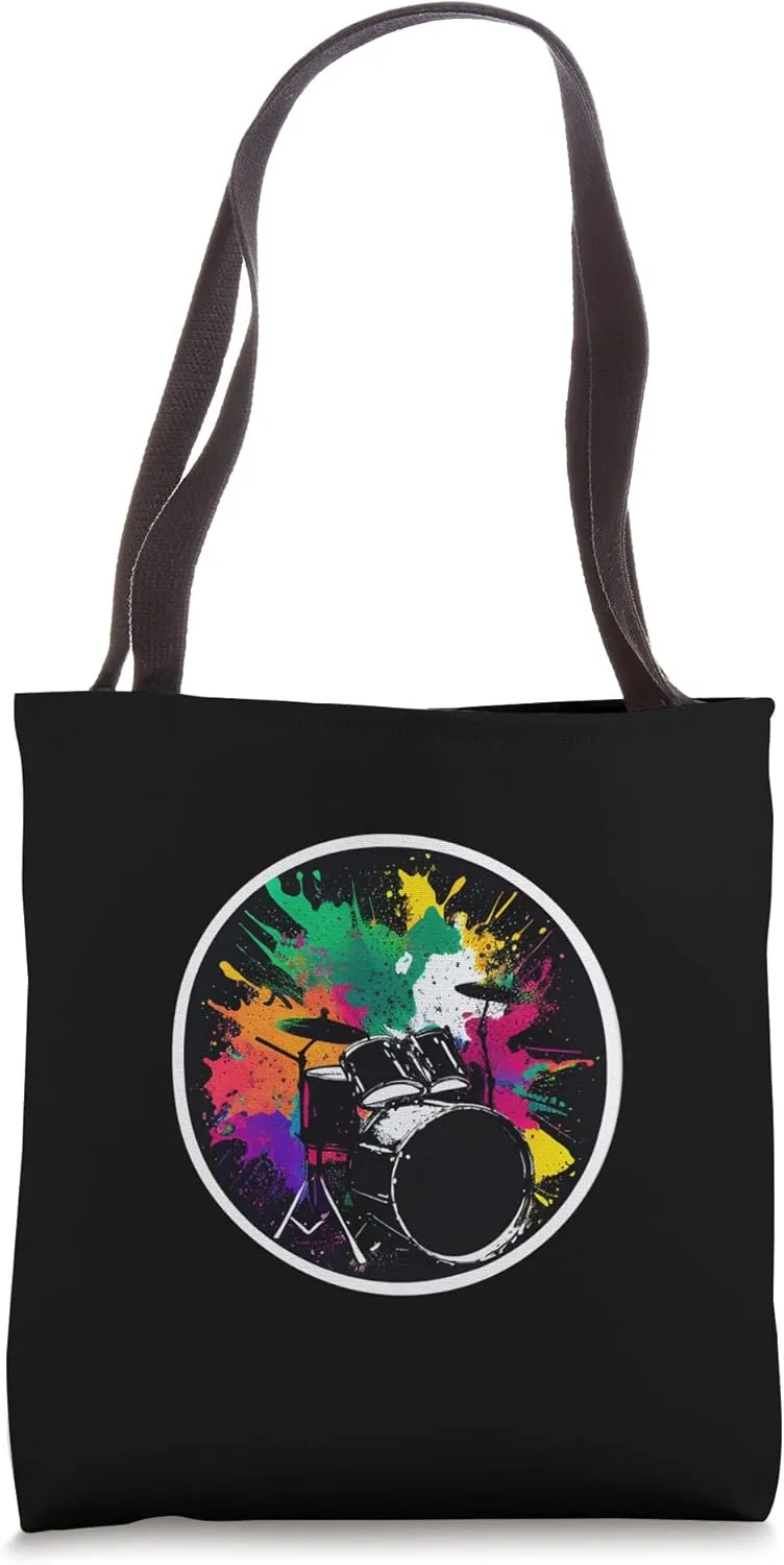 Bass Drum for Bass Drummer Player Musician Bass Drumming Tote Bag