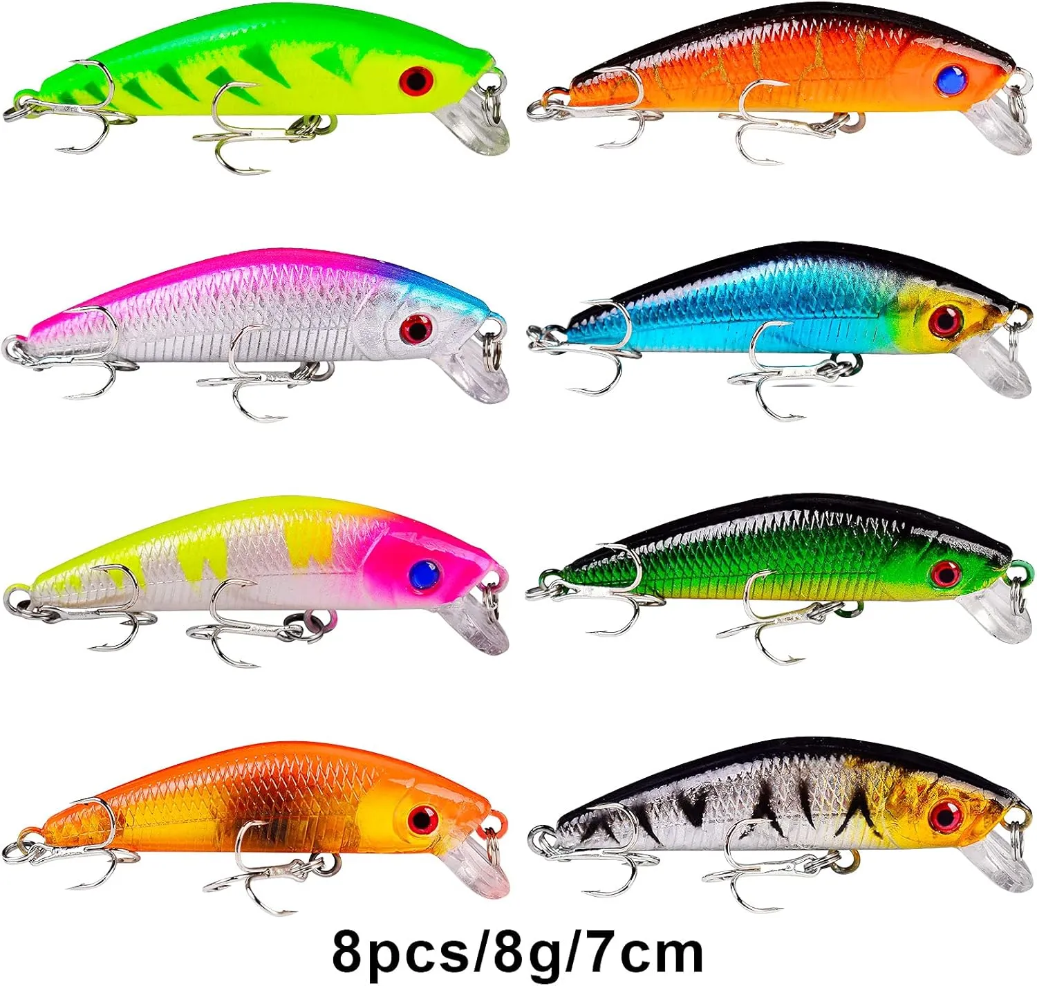Bass Fishing Lures Kit Set Topwater Hard Baits Minnow Crankbait Pencil VIB Swimbait for Bass Pike Fit Saltwater and Freshwater