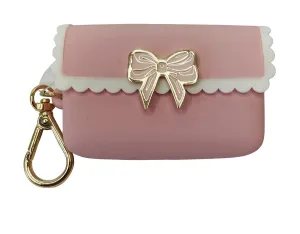 Bath and Body Works Sweetheart Song Pink Bow With Gold Pocketbac Hand Sanitzer Holder