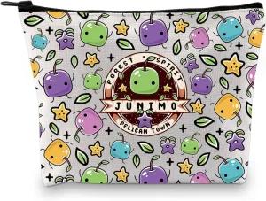 BDPWSS Gaming Makeup Bag Valley Video Game Lover Gift Cozy Gamer Merchandise Junimo Forest Spirit Gift Pelican Town Gift (Forest spirit bag)