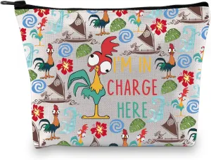 BDPWSS I'M In Charge Here Funny Chicken Zipper Pouch For Family (Charge Here bag)