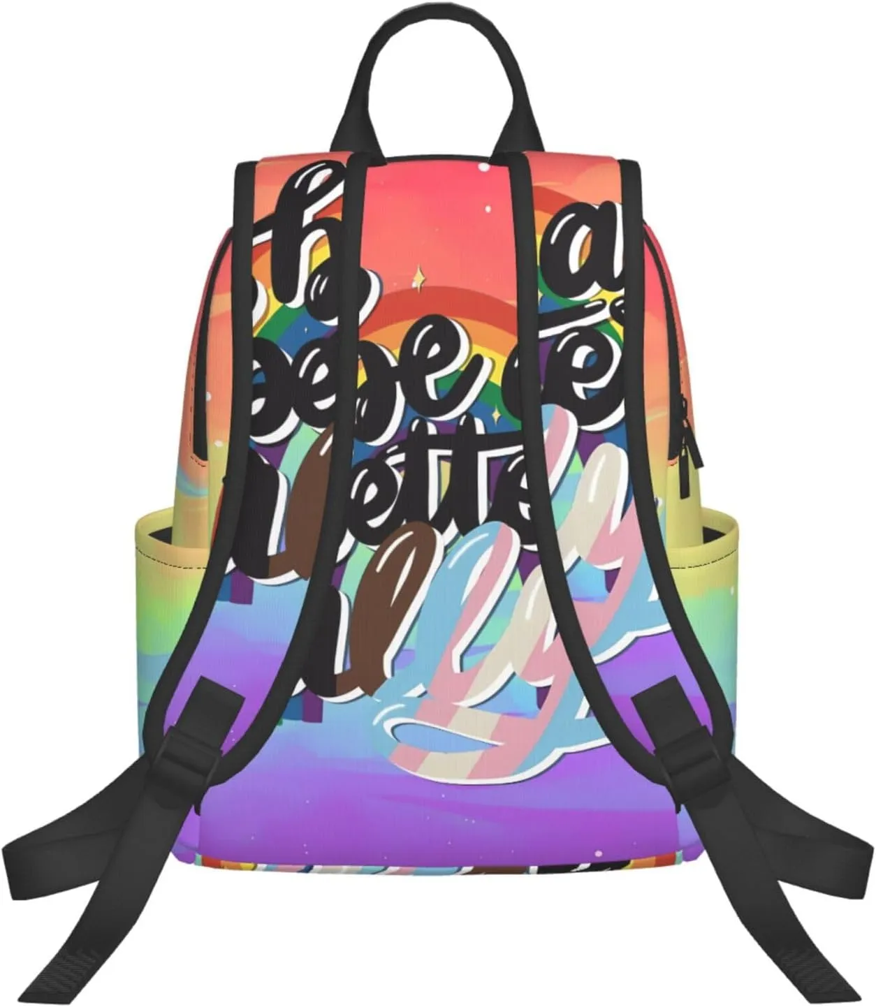 Be A Better Ally LGBT Rainbow Gay Pride Travel Laptop Backpack Casual Backpacks Double Shoulder Daypack Notebook Rucksack Work Bags Sports Bag for Gym Hiking Camping Beach