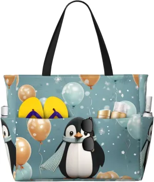 Beach Tote Bag for Women Oversized Travel Weekender Bags New York Manhattan Waterproof Pool Bag Beach Accessories