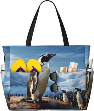 Beach Tote Bag for Women Oversized Travel Weekender Bags New York Manhattan Waterproof Pool Bag Beach Accessories