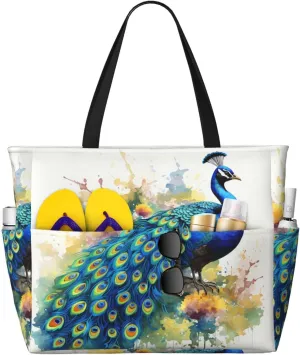 Beach Tote Bag for Women Oversized Travel Weekender Bags New York Manhattan Waterproof Pool Bag Beach Accessories