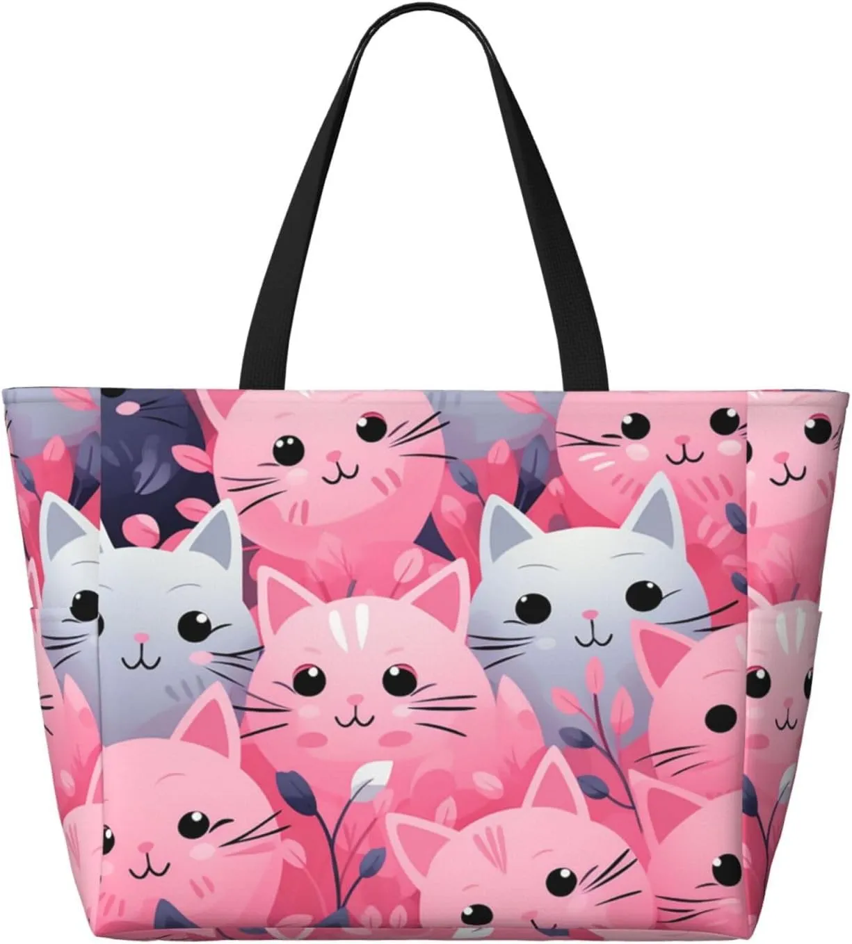 Beach Tote Bag for Women Oversized Travel Weekender Bags Vinyl Records Waterproof Pool Bag Beach Accessories