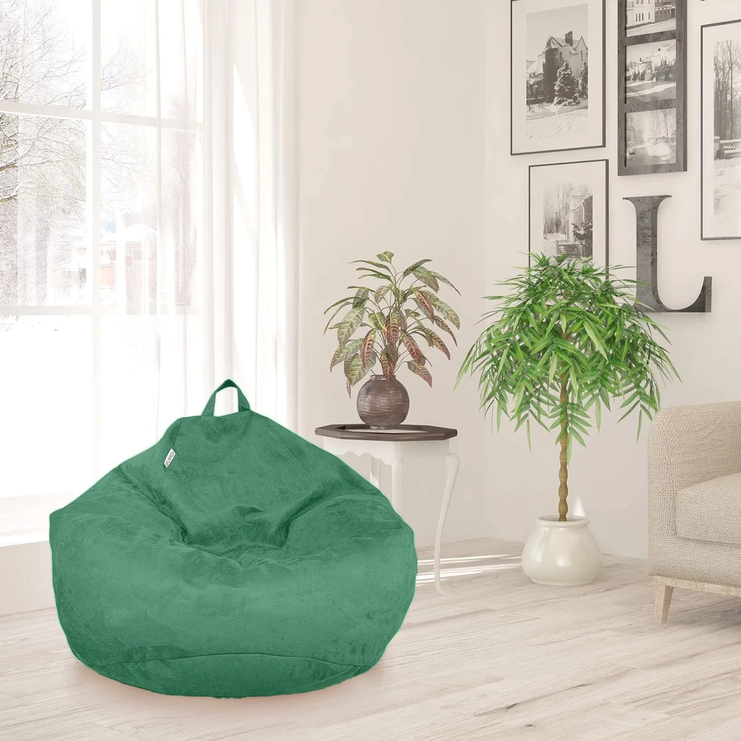 Bean Bag Stuffed Animal Storage Or Cover | No Filler | Double Stitched | Durable Zipper | Premium Microsuede