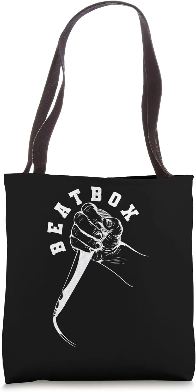 Beat Box Talent on Microphone Tote Bag