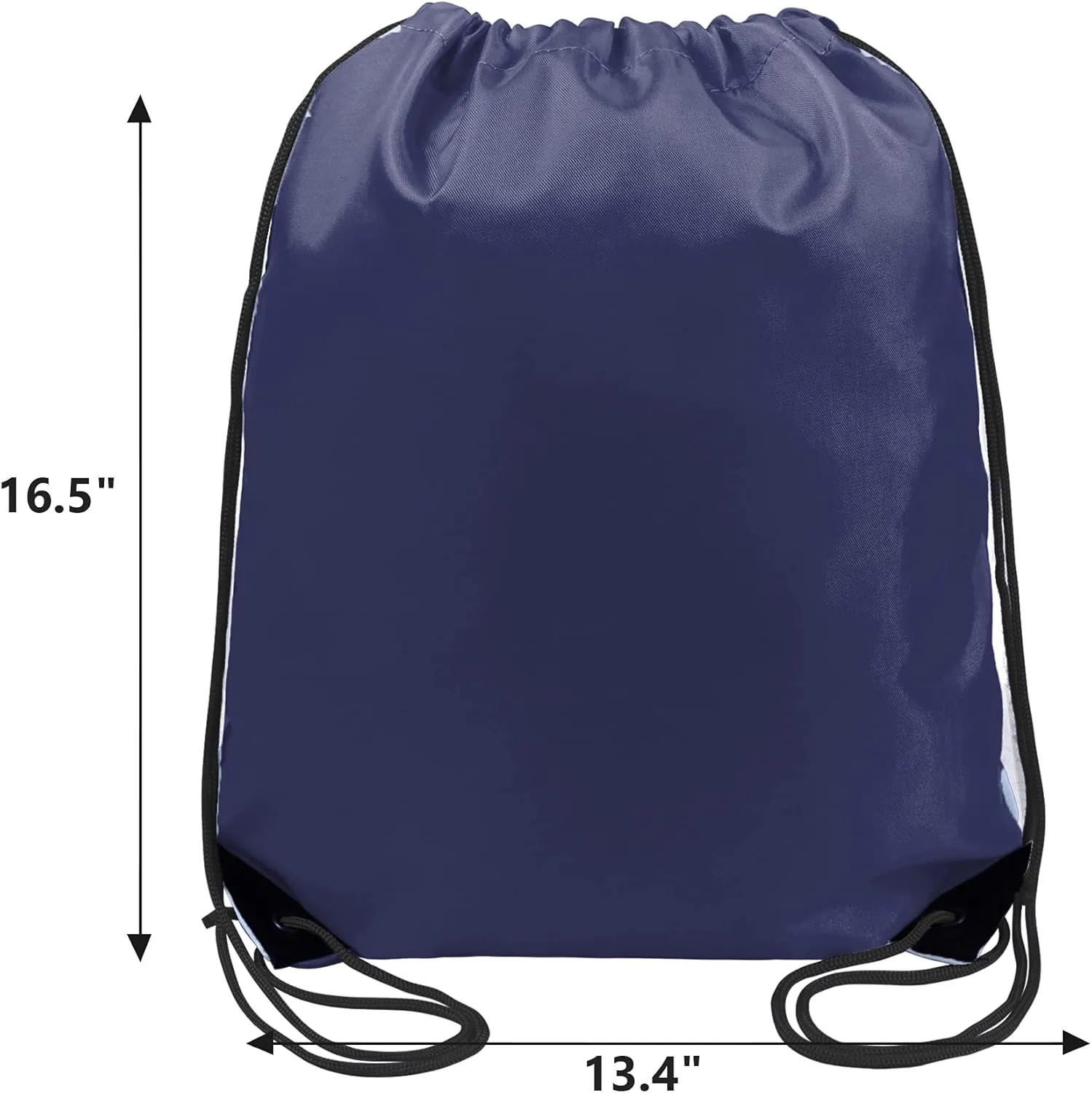BeeGreen 20 Pieces Navy Blue Drawstring Bag for Birthday Christmas Gym Sports Polyester Multipurpose Cinch Sackpack for Heat Vinyl and Tie Dye Pull String Sinch Sacks