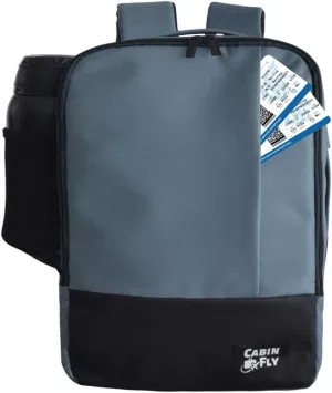 Bellanca Air Canada And WestJet Personal Item Size Backpack Under Seat Carry-on Bag Flair Airlines Hand Luggage British Airways KLM (Blue, 40x30x15cm)