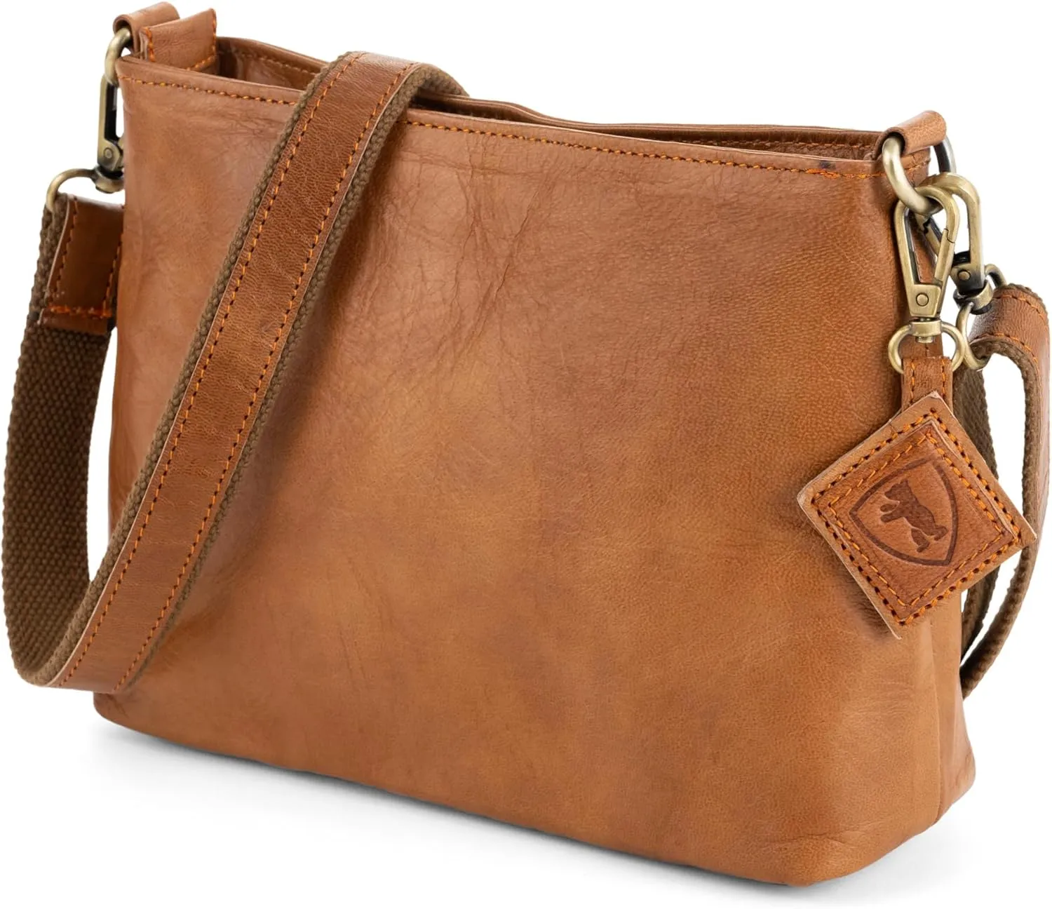 BERLINER BAGS Vintage Genuine Leather Shoulder Bag Marbella, Crossbody Purse for Women, Satchel Bag