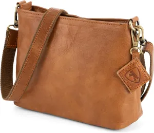 BERLINER BAGS Vintage Genuine Leather Shoulder Bag Marbella, Crossbody Purse for Women, Satchel Bag