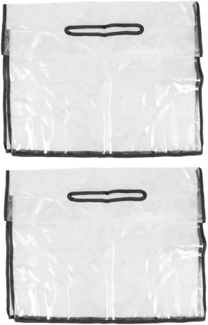BESPORTBLE 2Pcs Clear Handbag Rain Cover Wear Resistant Bag Protector for Outdoor Travel Fit Easy to Use Stylish Rain Shield for Handbags