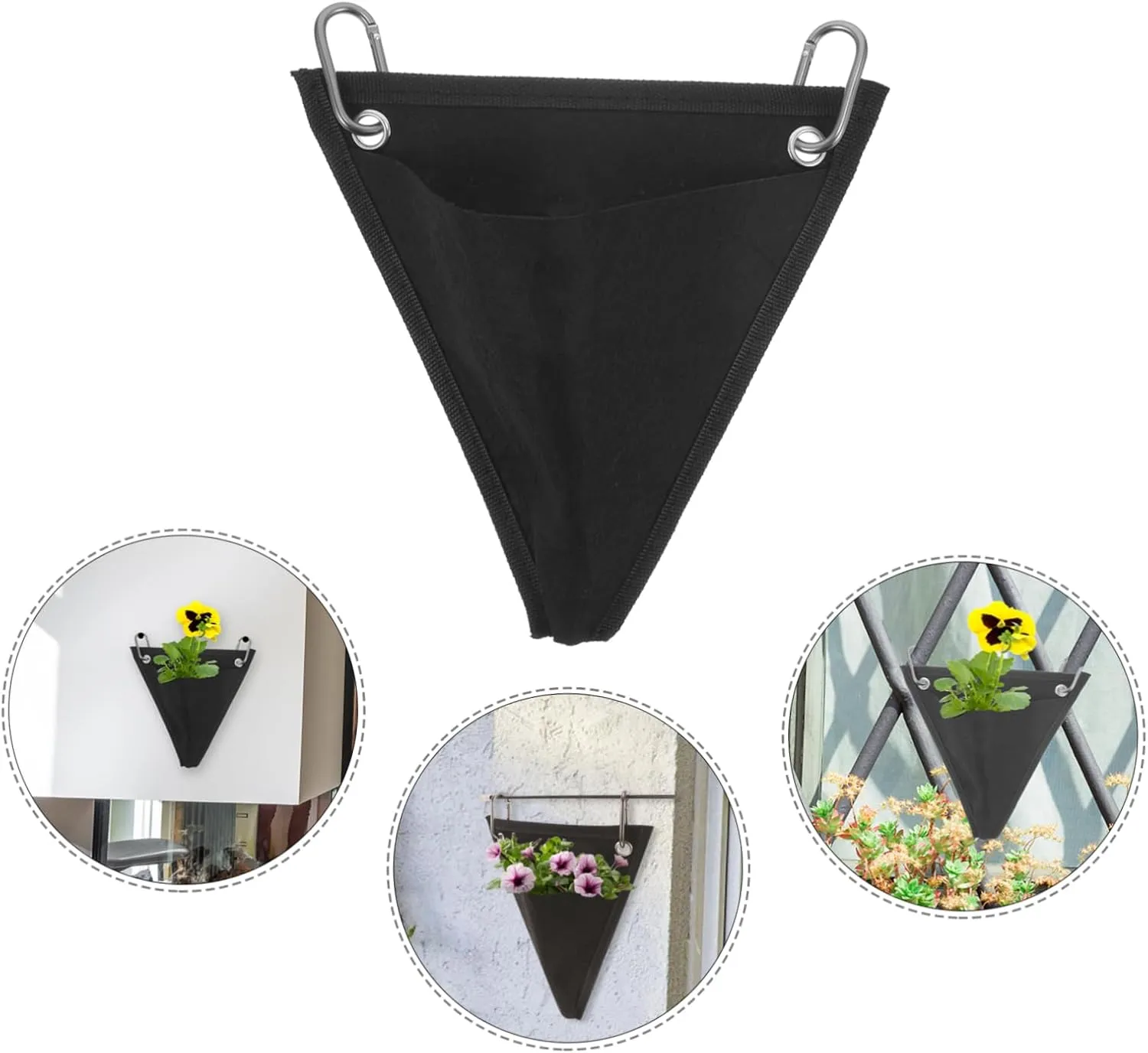 BESPORTBLE 4 Sets Non-Woven Planting Bag Floral Decor Grow Bag Pot Home Decor Decorations Vegetables Pots for Plants Growing Bag Potato Plants Bags Black Stainless Steel