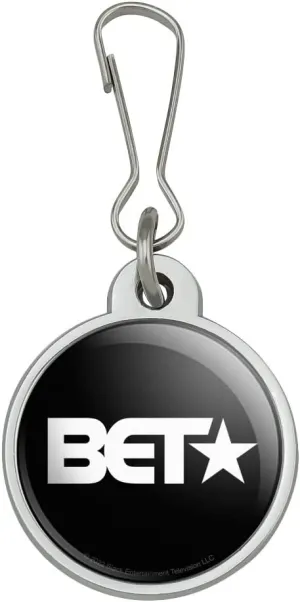 BET Logo Jacket Handbag Purse Luggage Backpack Zipper Pull Charm