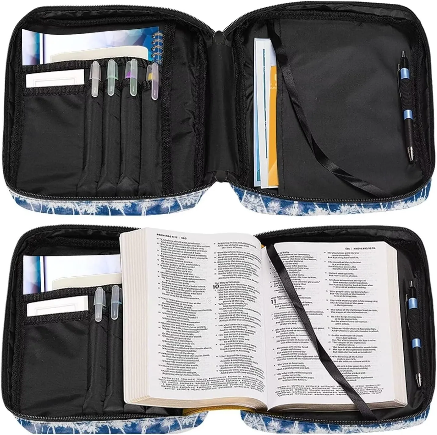 Bible Tote Bags for Women Men Bible Covers for Women Men with Pockets Western Bible Case Book Covers for Bibles