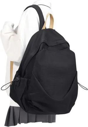 Black Backpack For High School Teen Girls Boys Simple Casual Daypack College Backpack Travel Laptop Backpack 14 Inch Classic School Bag For Women Men cute Student Bookbag