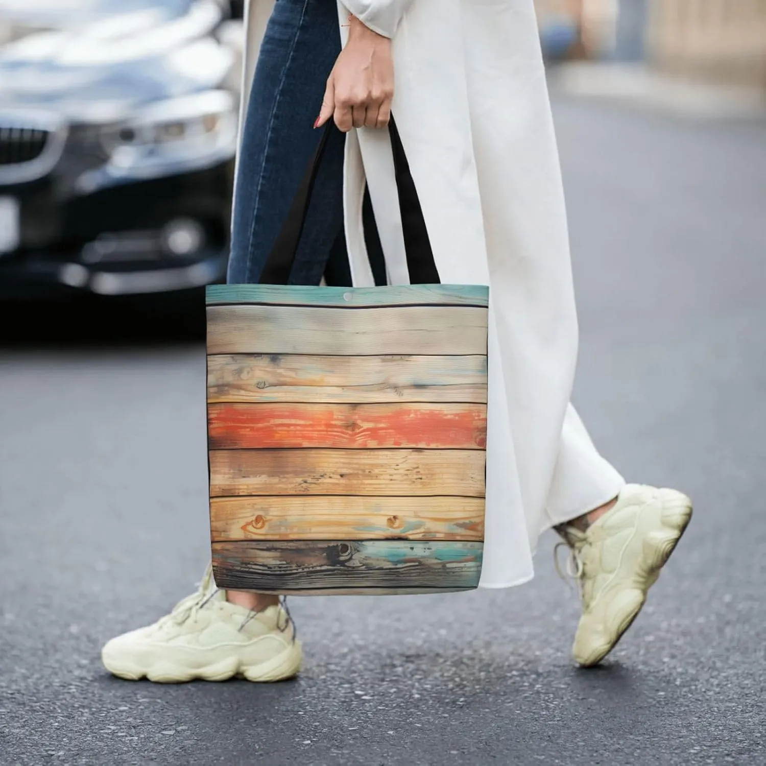 Black Flag Usa Canvas Shoulder Bag Reusable Tote Bag Soft Lightweight Cloth Bags For Women Girls Lady Casual