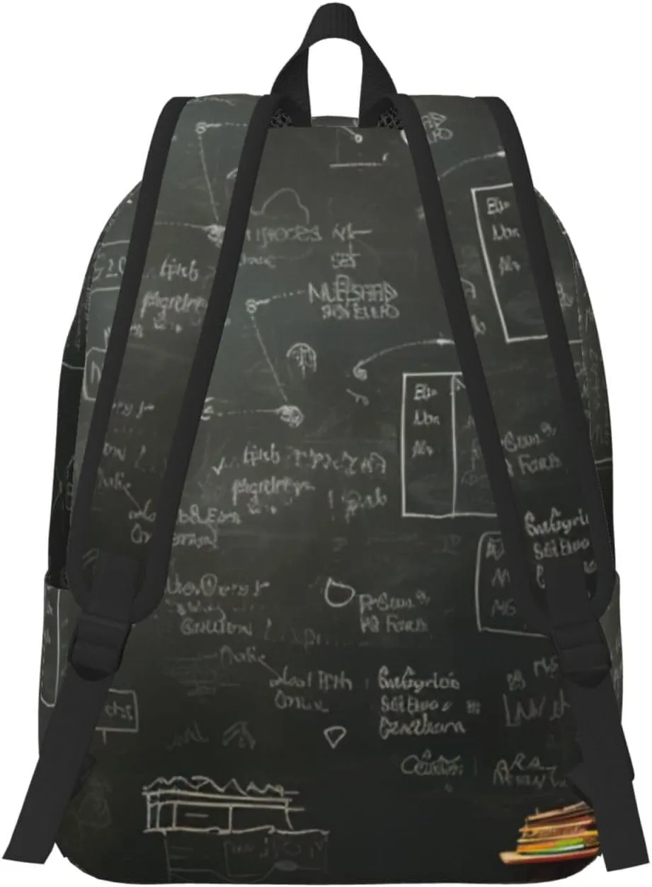 Blackboard wallpaper Canvas Casual Lightweight Duffel Bag, Fashion Duffel Bag, Unisex Travel Backpack