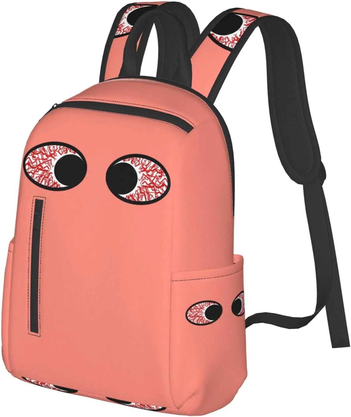 Bloodshot Eyeball Eyes To Eyes Casual Backpacks Large Capacity Laptop Backpack Sports Rucksack Travel Daypack Adjustable Shoulder Strap Work Bag for Outdoor Camping