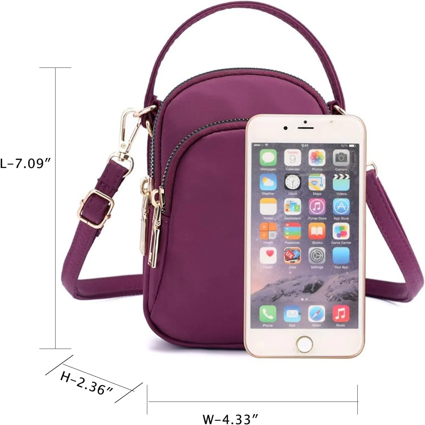 Blostirno Women's Small Crossbody Bags Purses Mini Shoulder Cell Phone Wallet Handbag Purse