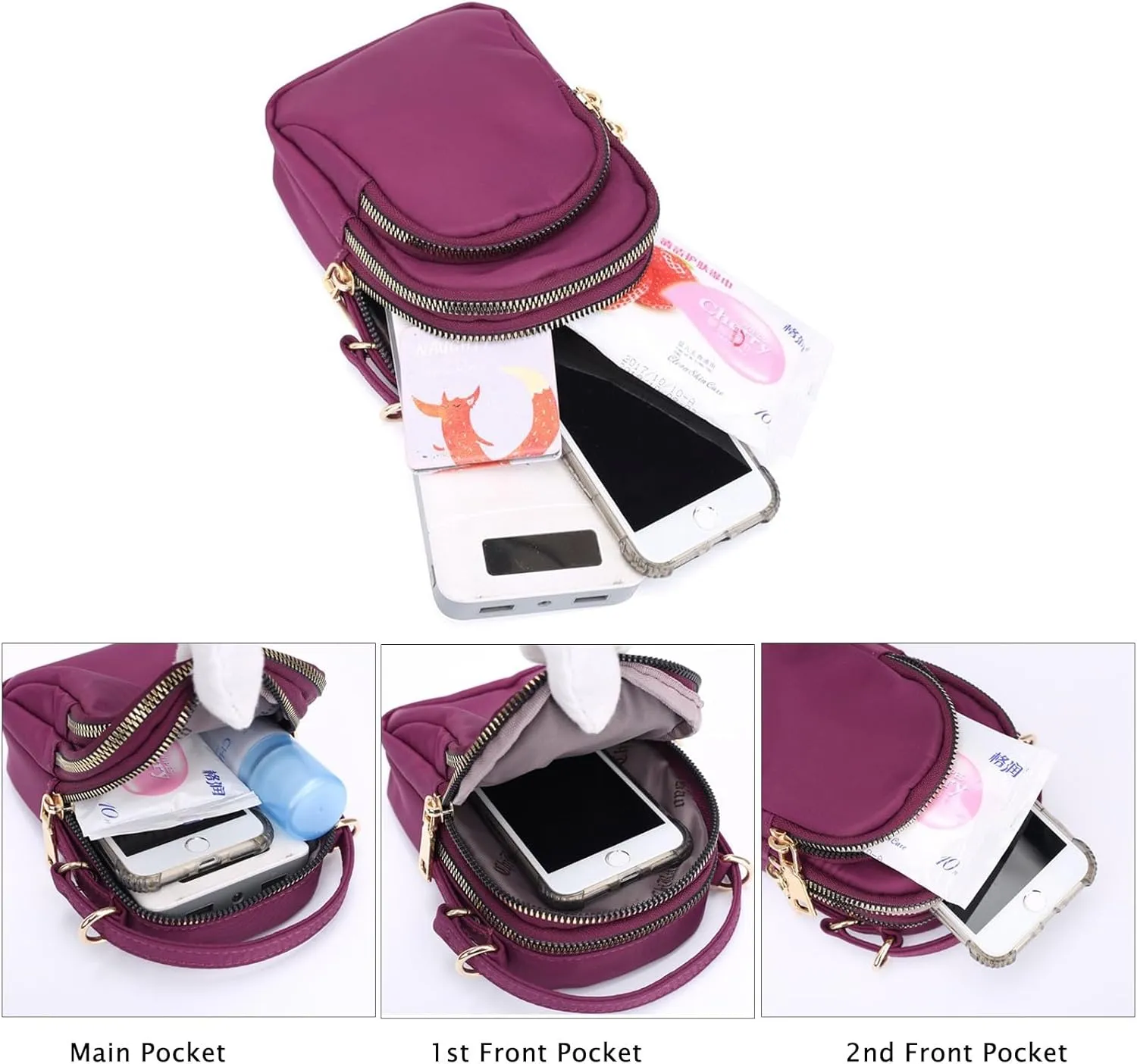 Blostirno Women's Small Crossbody Bags Purses Mini Shoulder Cell Phone Wallet Handbag Purse