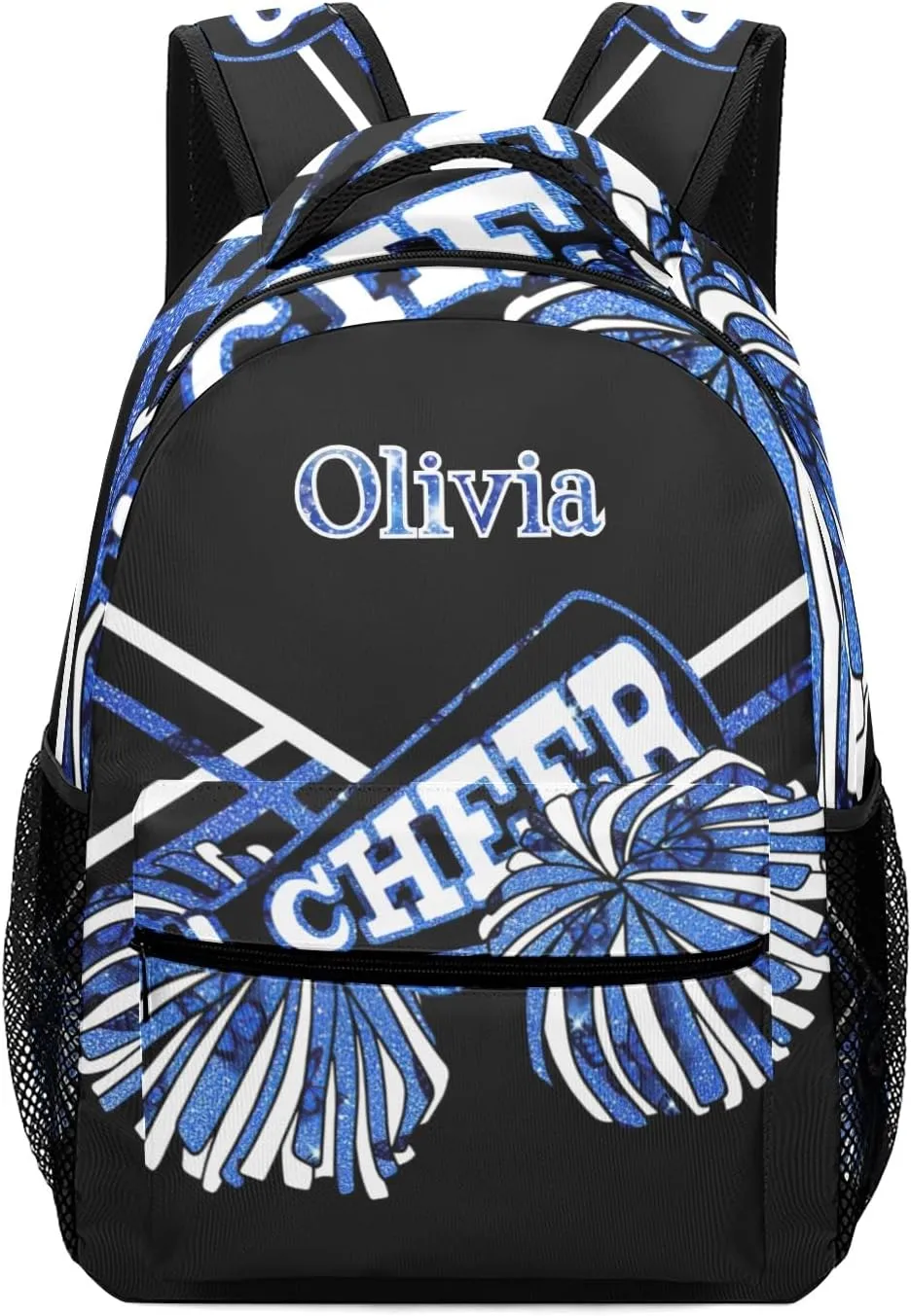 Blue Cheer Custom Text Name Unisex Daily Bag Multi-Function Casual Sport Backpack