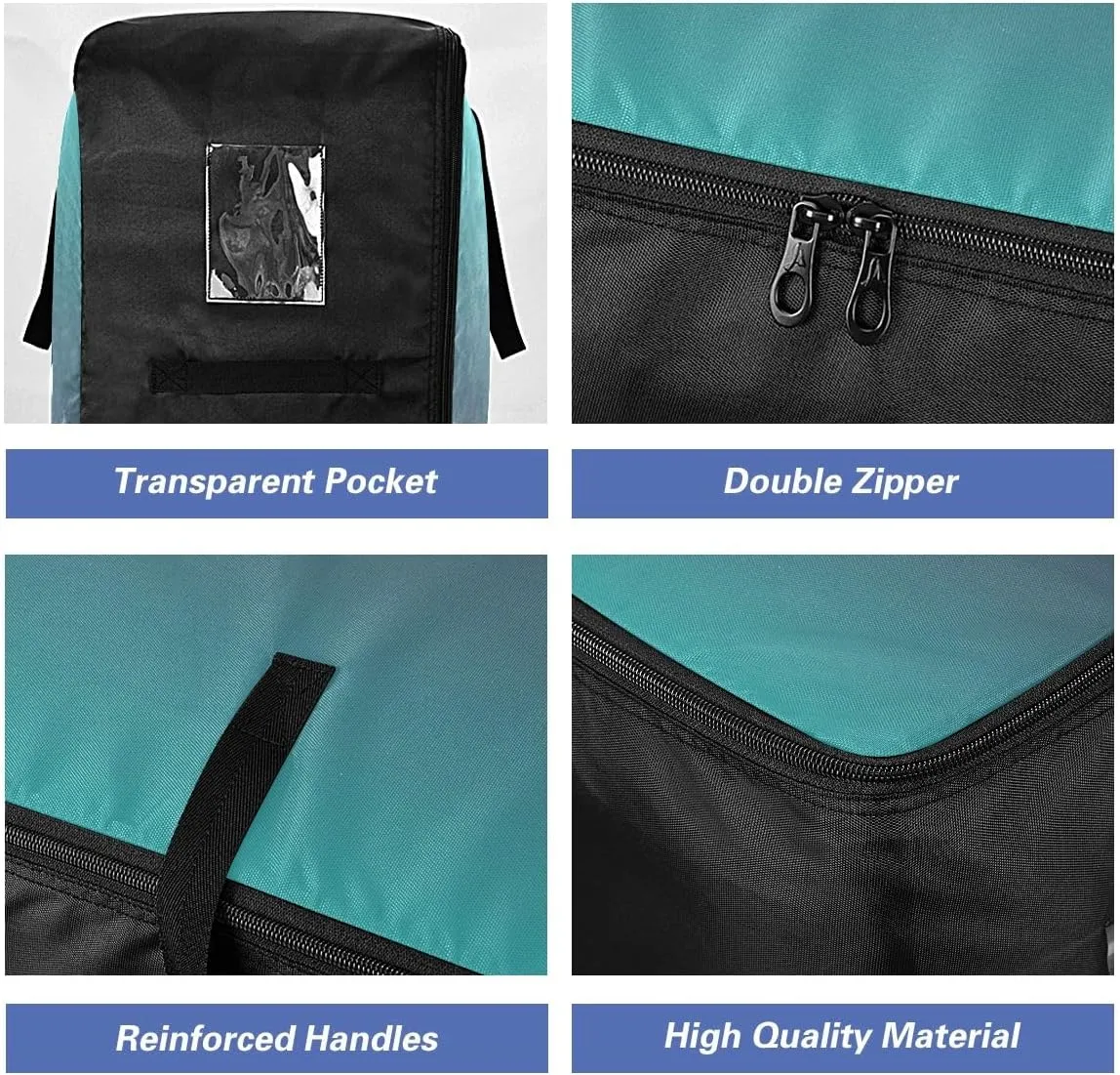 Blue Green Gradient Storage Bag, 27.5x19.7x11 In, Collapsible Moving Bags Space Saving Packing Totes for Moving Supplies Storage