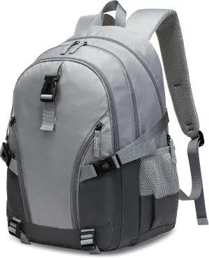 BLUEFAIRY Book Bags for Teens Boys Girls Backpack for High School College Laptop Casual Daypack with Lots of Pockets for Teenagers Adults Women Men Mochila Escolar para Adolescentes 18" Grey