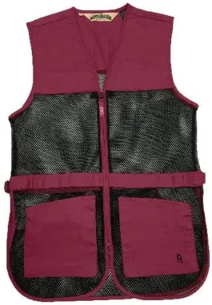 Bob Allen 245M Full Mesh Dual Pad Shooting Vest Maroon XL