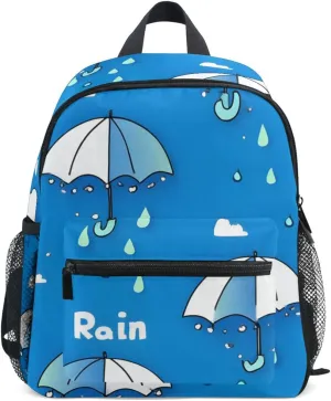 Bolaz Upgraded Backpack for School Teenagers Girls Boys-Rain Pattern,Travel Bag with Chest Buckle and Whistle