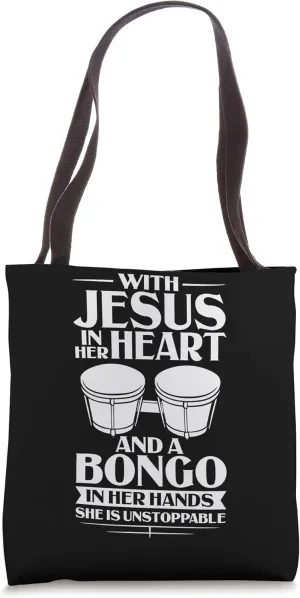 Bongo Drum Music Instrument Lesson Player Beginner Tote Bag