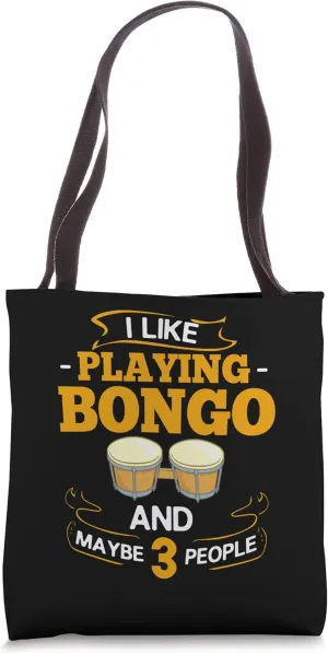 Bongo Drum Music Instrument Lesson Player Beginner Tote Bag