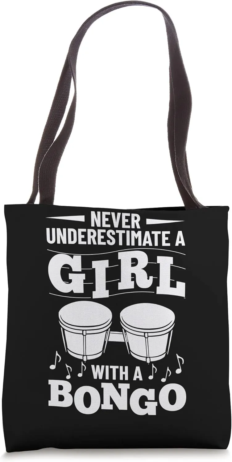 Bongo Drum Music Instrument Lesson Player Beginner Tote Bag