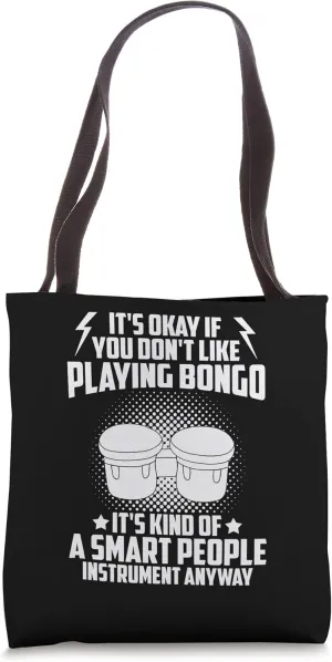 Bongo Drum Music Instrument Lesson Player Beginner Tote Bag
