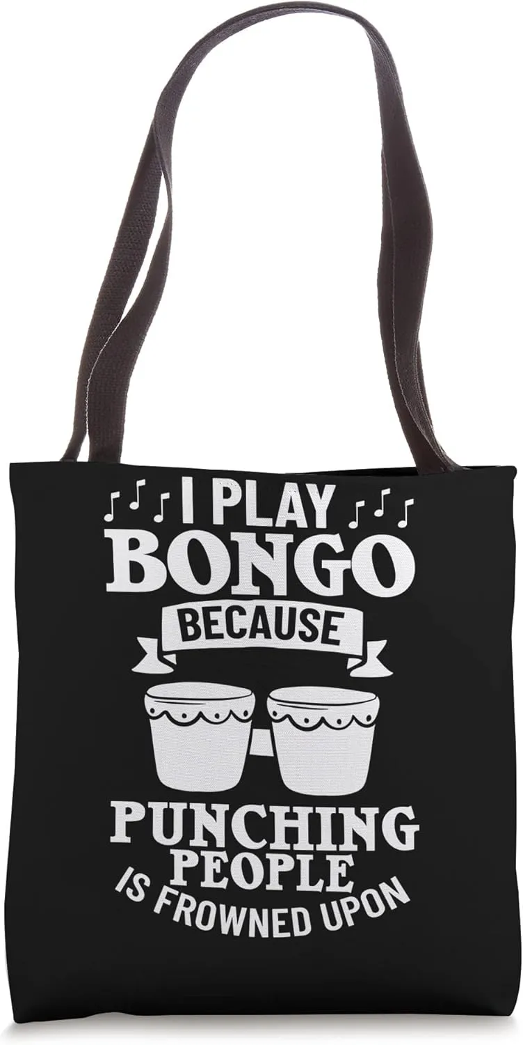 Bongo Drum Music Instrument Lesson Player Beginner Tote Bag