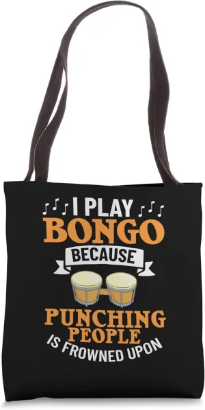 Bongo Drum Music Instrument Lesson Player Beginner Tote Bag