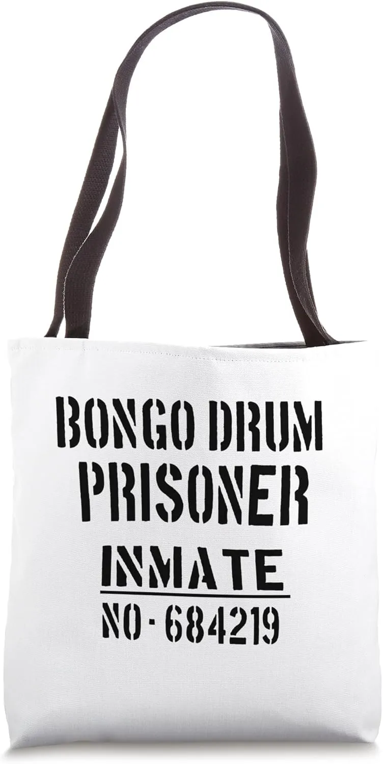 Bongo Drum Players / Prisoner Inmate Easy Halloween Costume Tote Bag