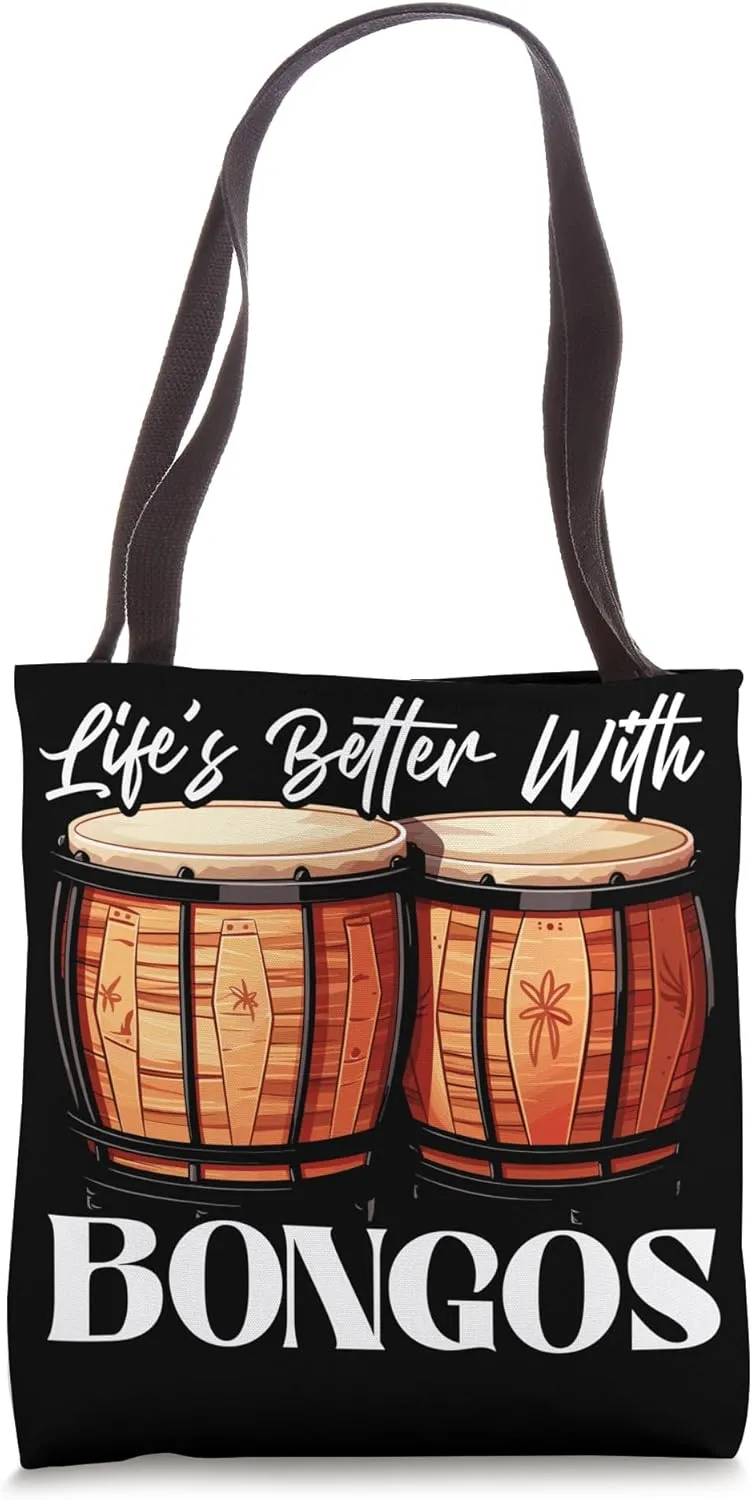 Bongo Player Instrumentalist Musical Instrument Musician Tote Bag