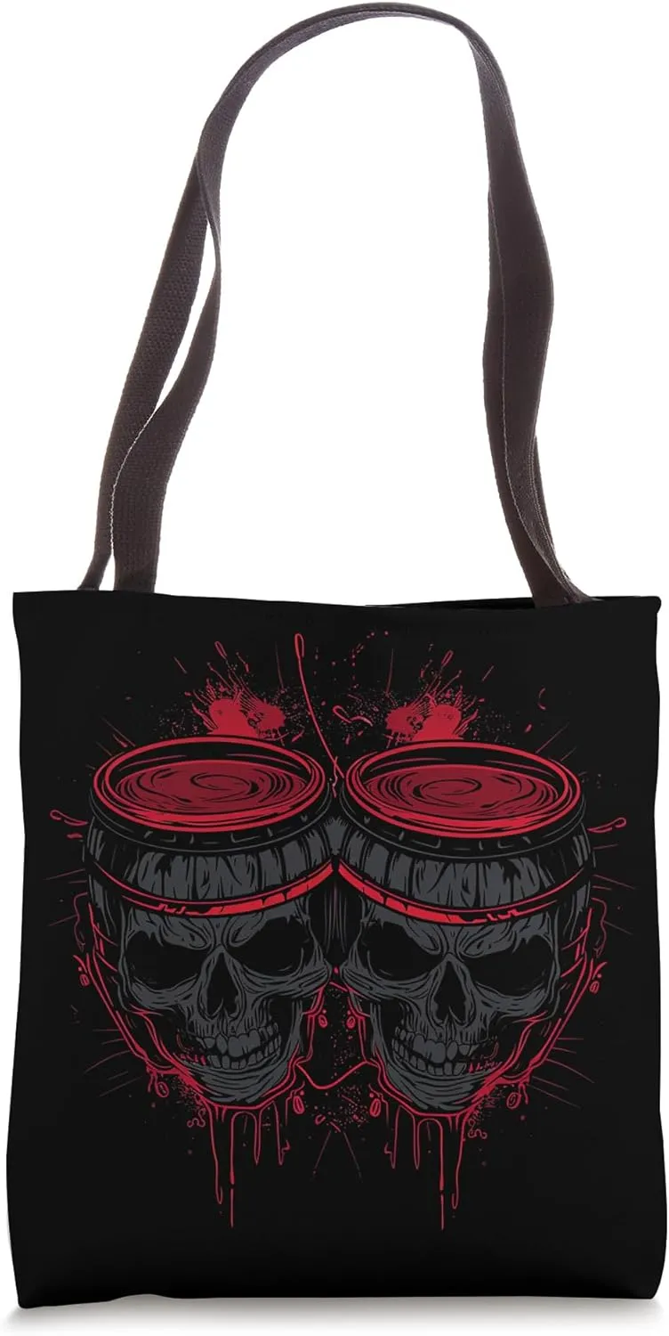 Bongo Skull Tote Bag