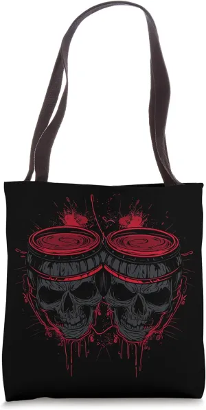 Bongo Skull Tote Bag